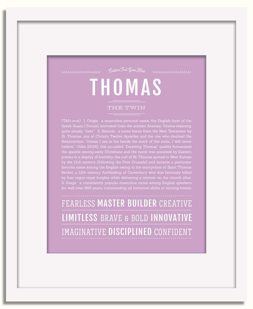 Frame Options | Lilac | White Frame, Matted