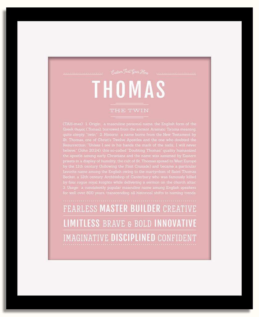 Frame Options | Dusty Rose | Black Frame, Matted