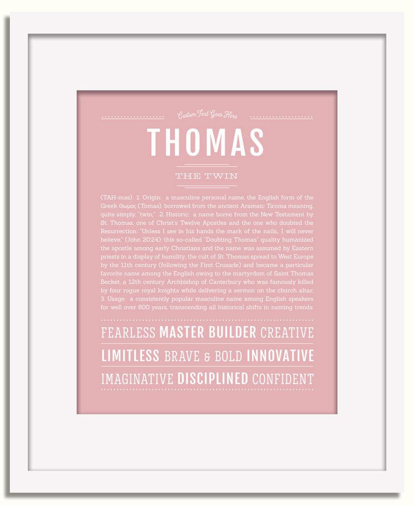 Frame Options | Dusty Rose | White Frame, Matted