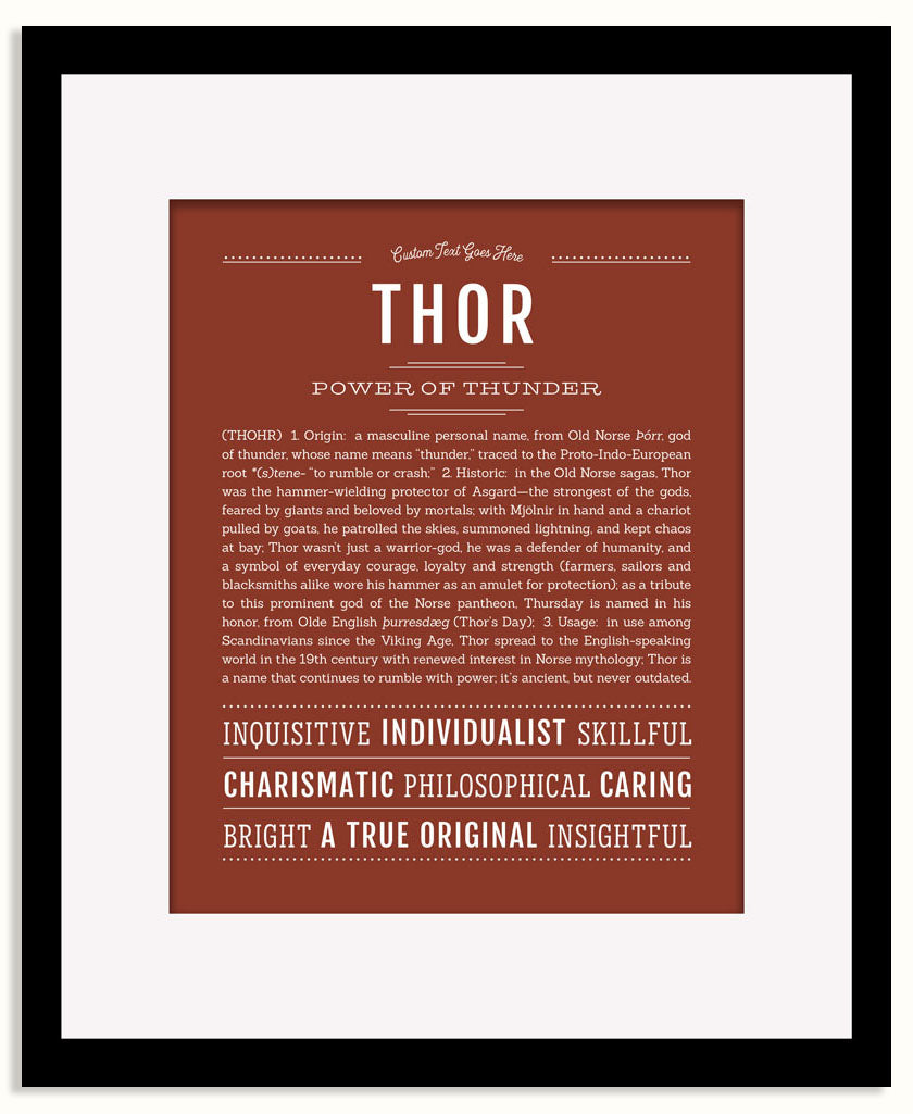 Frame Options | Bordeaux | Black Frame, Matted