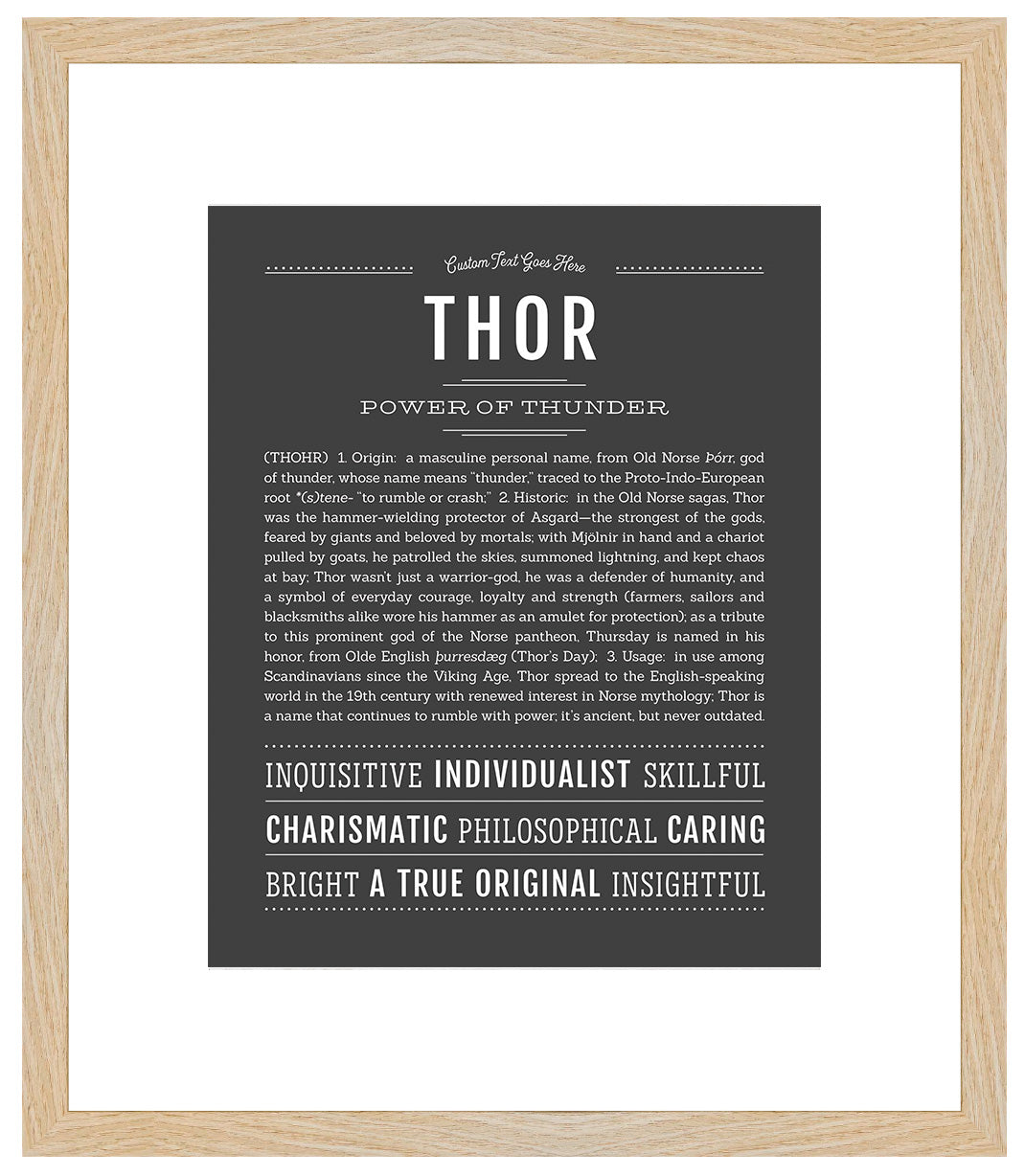 Frame Options | Charcoal Gray | Maple Frame, Matted
