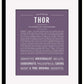 Frame Options | Deep Purple | Black Frame, Matted