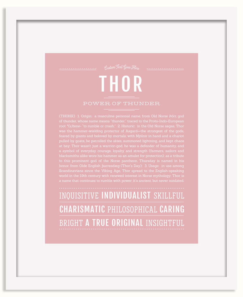 Frame Options | Dusty Rose | White Frame, Matted