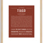 Tiago | Name Art Print