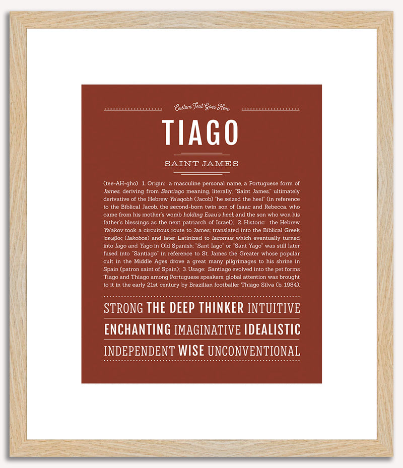 Tiago | Name Art Print