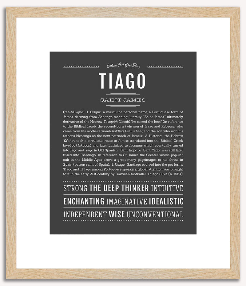 Tiago | Name Art Print