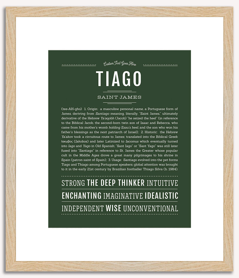 Tiago | Name Art Print