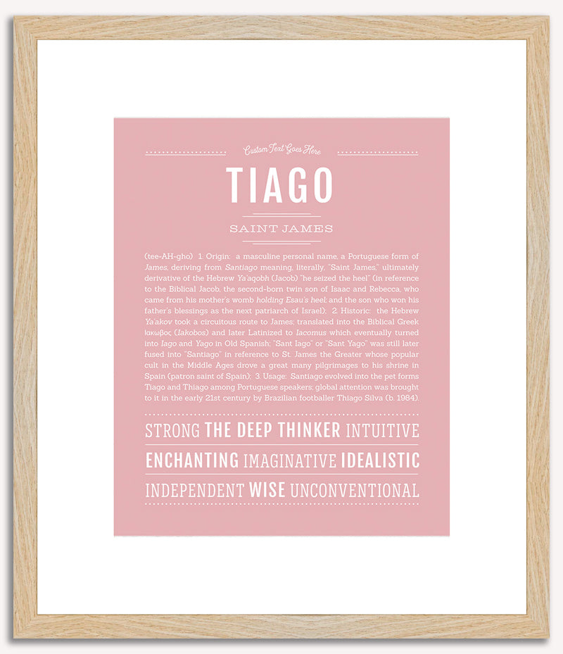 Tiago | Name Art Print