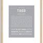 Tiago | Name Art Print