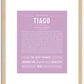 Tiago | Name Art Print