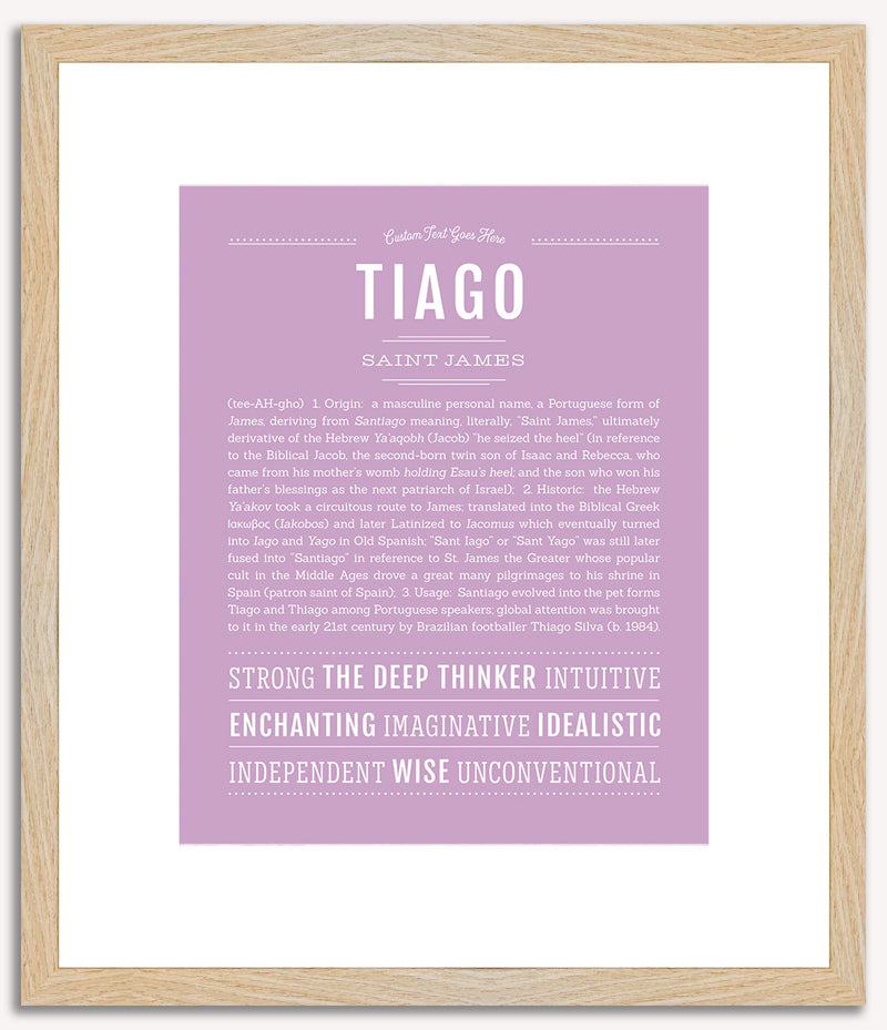 Tiago | Name Art Print