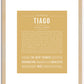 Tiago | Name Art Print