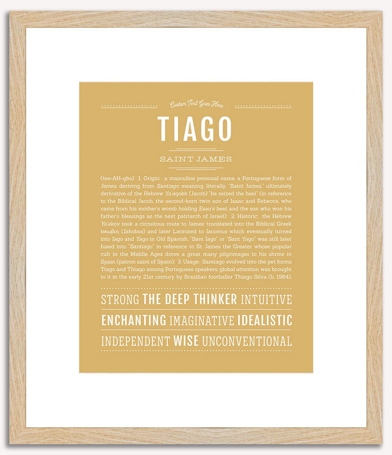 Tiago | Name Art Print