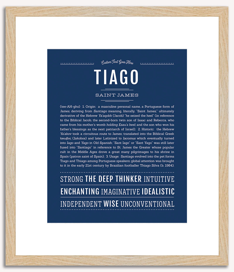 Tiago | Name Art Print