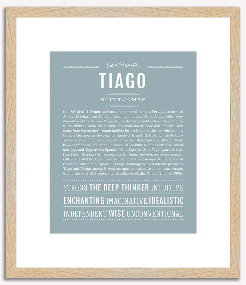 Tiago | Name Art Print