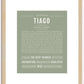 Tiago | Name Art Print