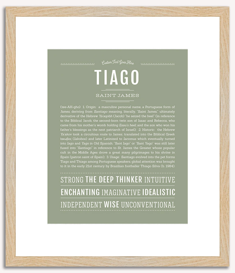 Tiago | Name Art Print