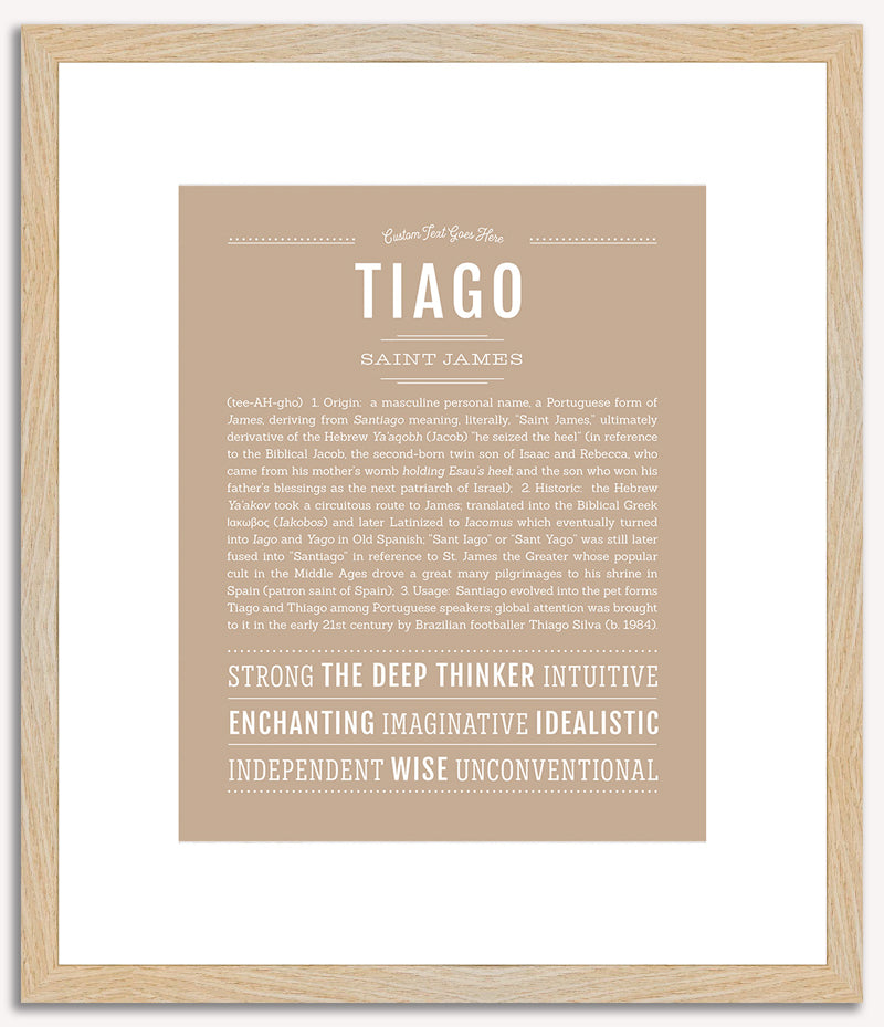 Tiago | Name Art Print