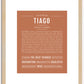 Tiago | Name Art Print