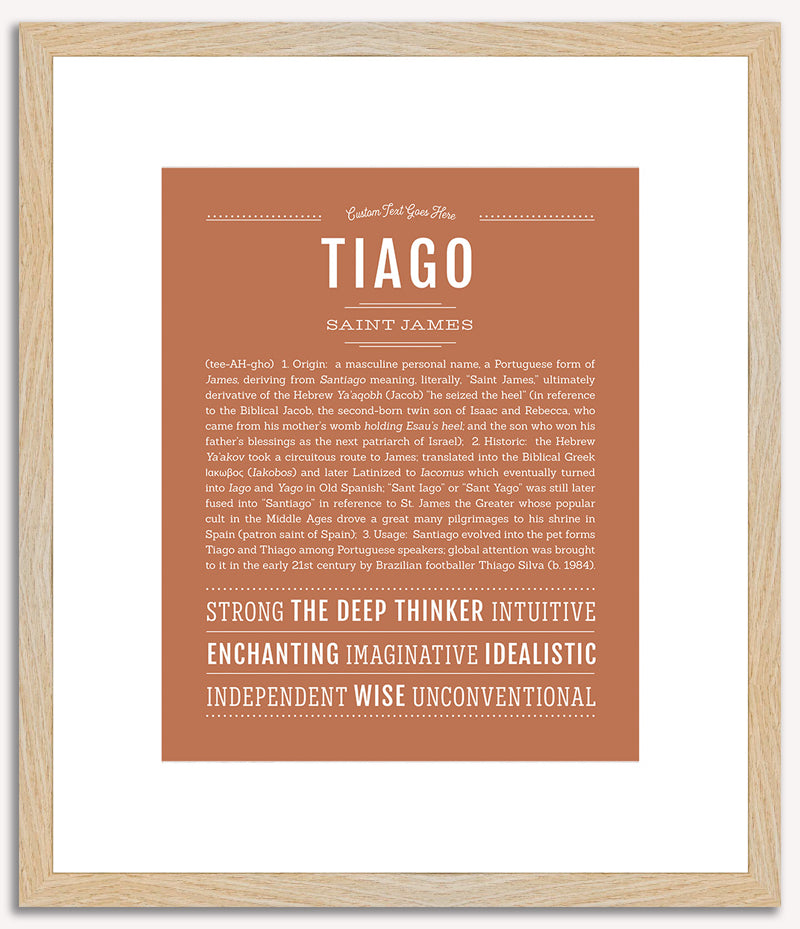 Tiago | Name Art Print