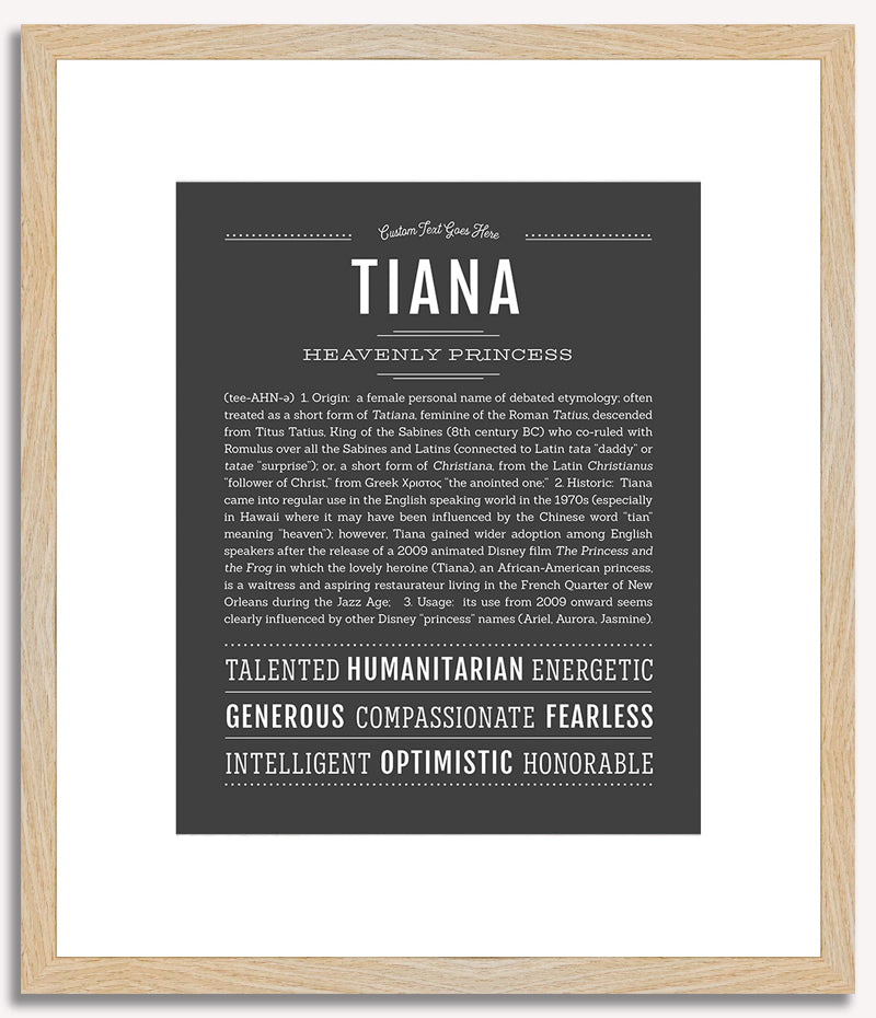 Tiana | Name Art Print