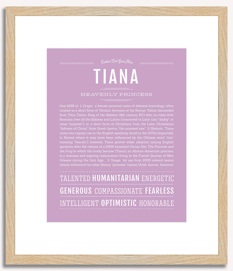 Tiana | Name Art Print