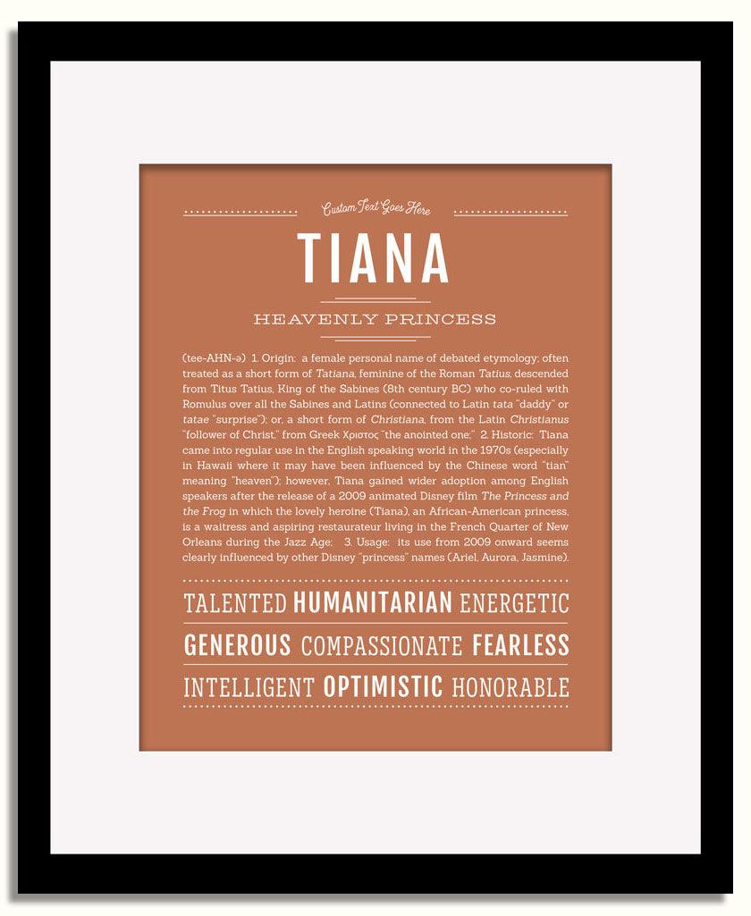 Frame Options | Terra Cotta | Black Frame, Matted