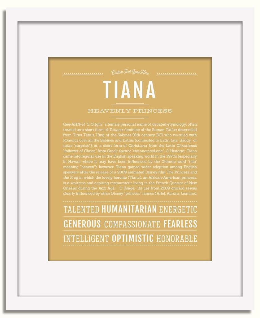 Frame Options | Matte Gold | White Frame, Matted