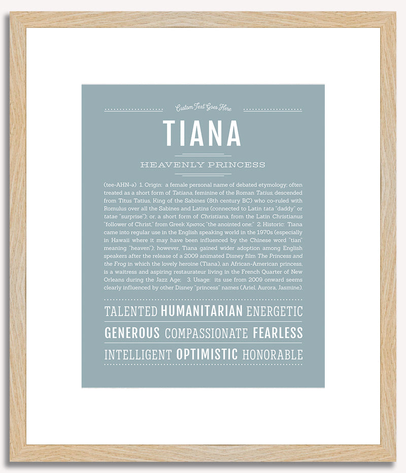 Tiana | Name Art Print