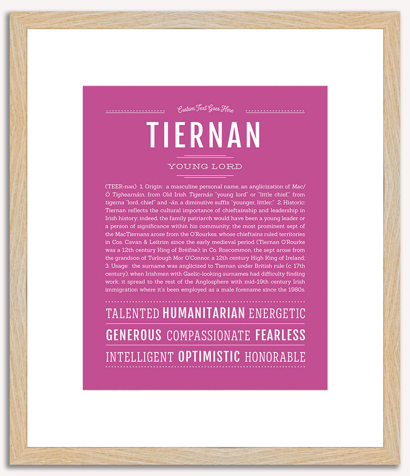 Tiernan | Name Art Print