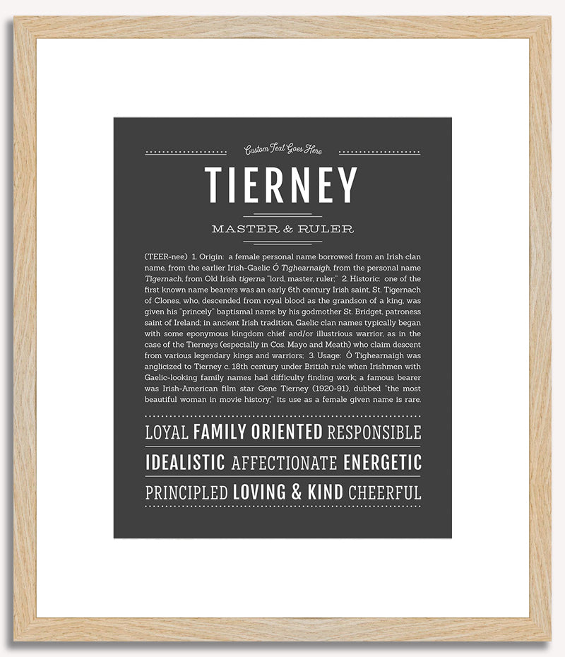 Tierney | Name Art Print