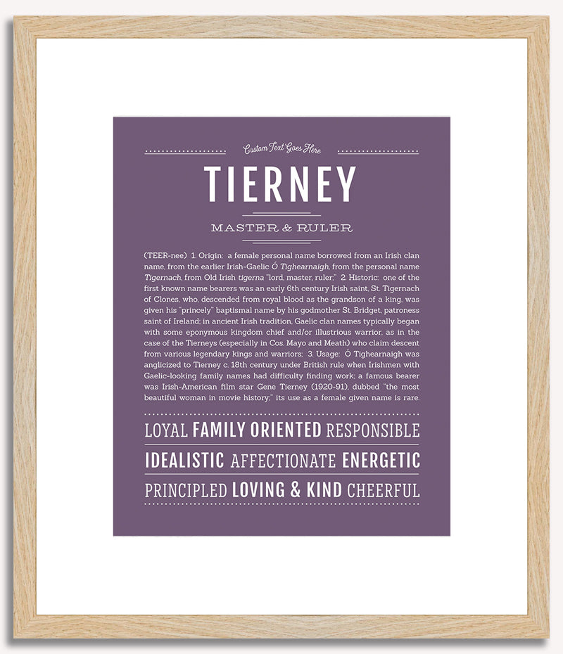 Tierney | Name Art Print