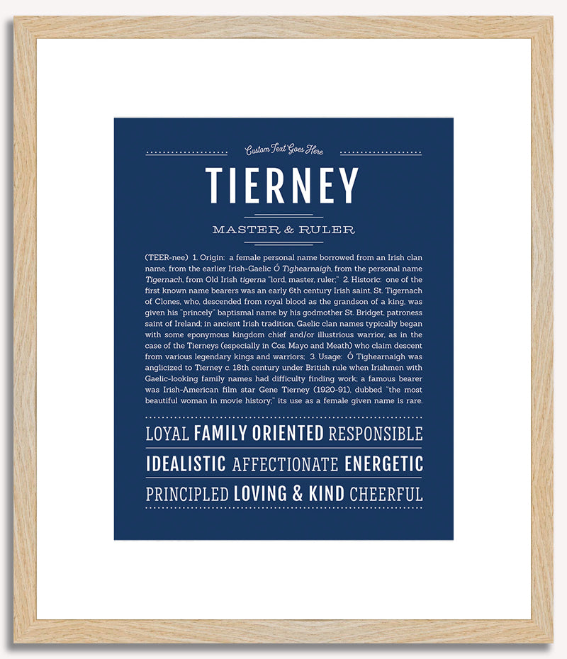 Tierney | Name Art Print