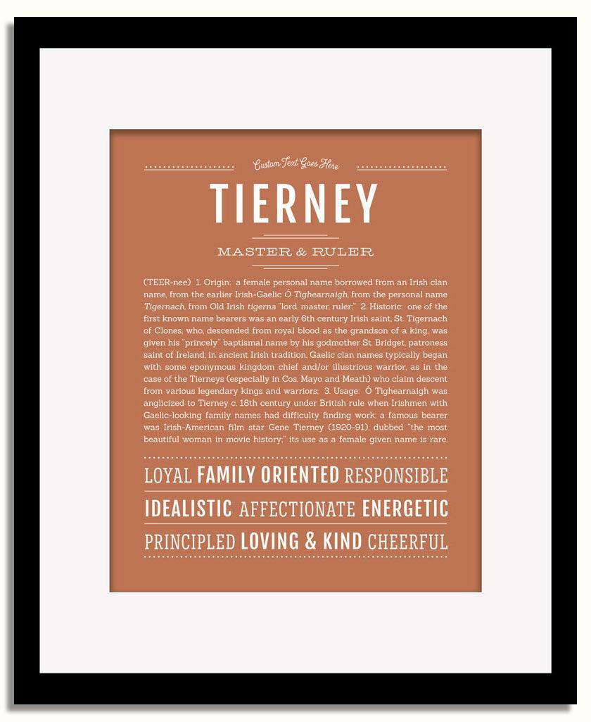 Frame Options | Terra Cotta | Black Frame, Matted