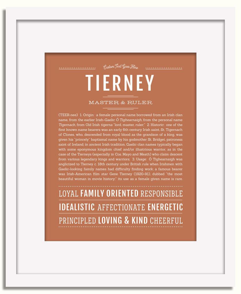 Frame Options | Terra Cotta | White Frame, Matted