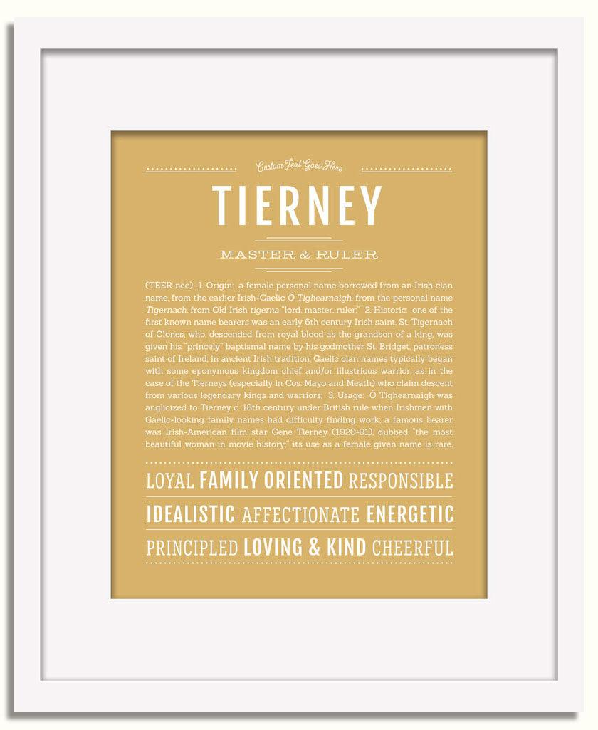 Frame Options | Matte Gold | White Frame, Matted