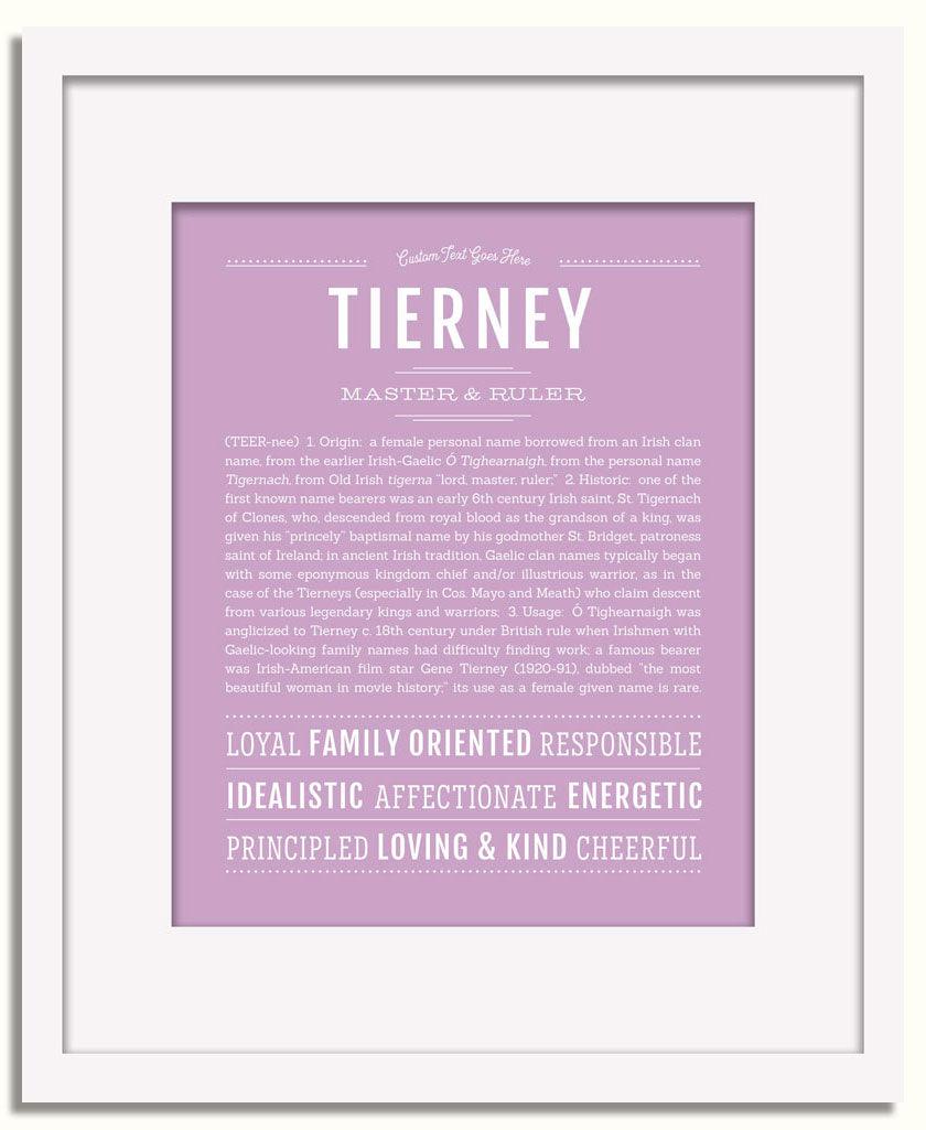 Frame Options | Lilac | White Frame, Matted