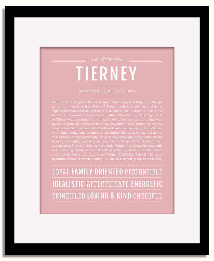 Frame Options | Dusty Rose | Black Frame, Matted