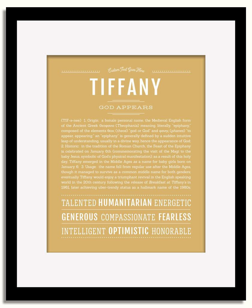 Frame Options | Matte Gold | Black Frame, Matted