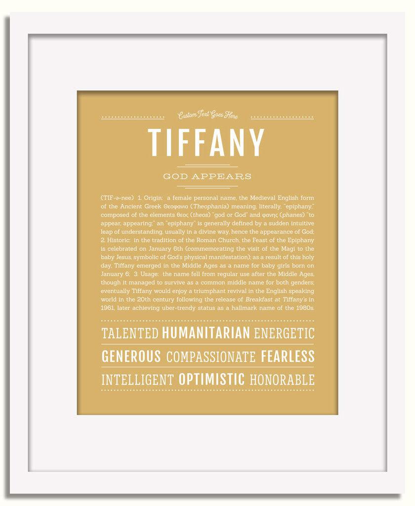 Frame Options | Matte Gold | White Frame, Matted