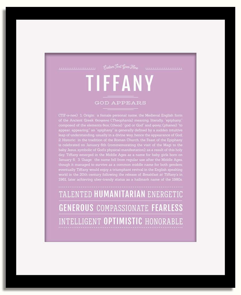 Frame Options | Lilac | Black Frame, Matted