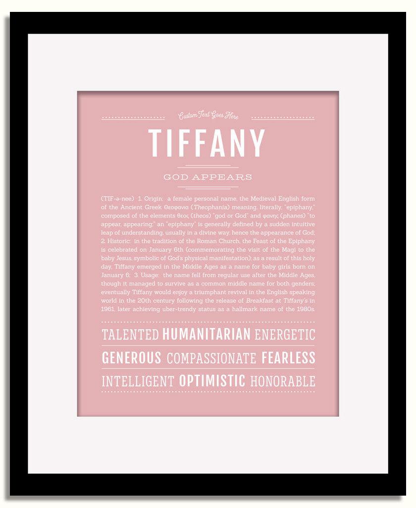 Frame Options | Dusty Rose | Black Frame, Matted