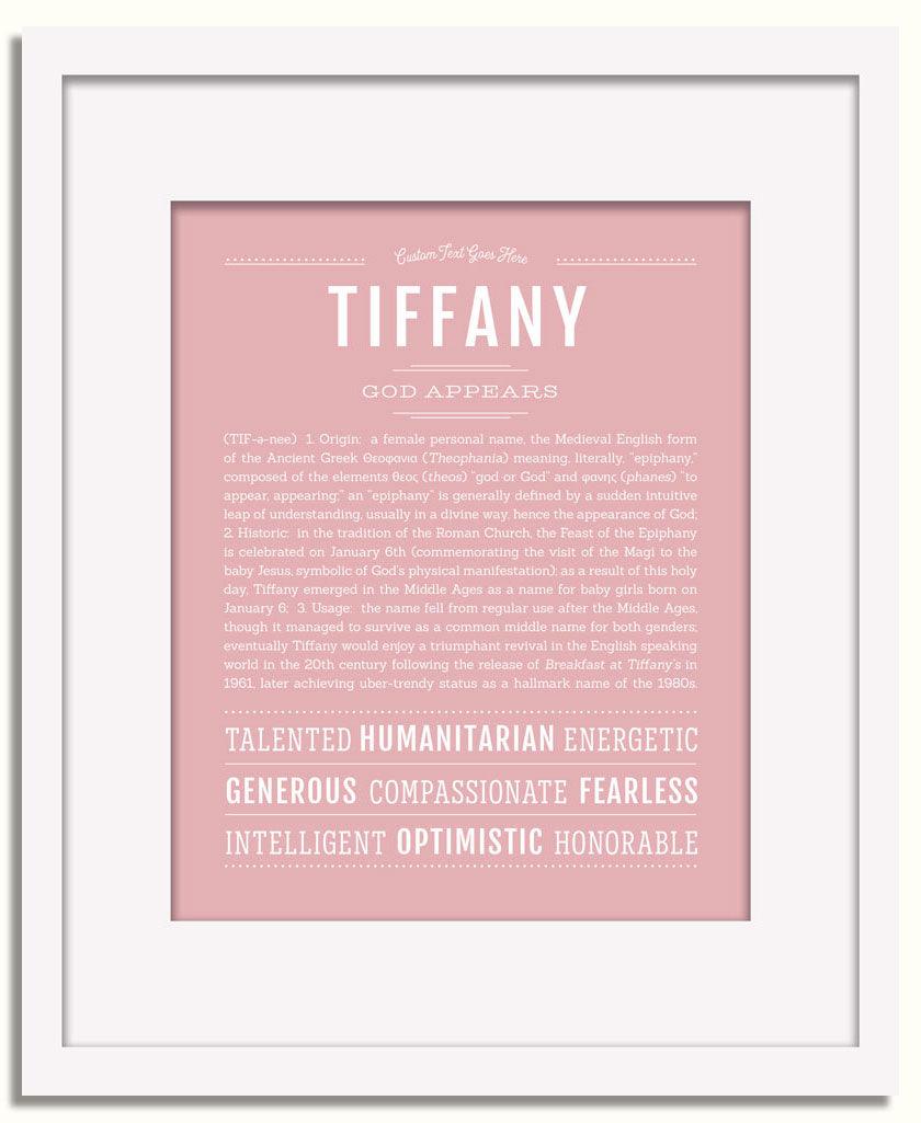 Frame Options | Dusty Rose | White Frame, Matted