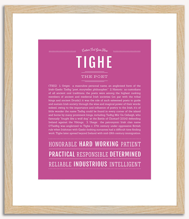 Tighe | Name Art Print