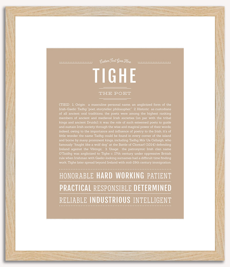 Tighe | Name Art Print