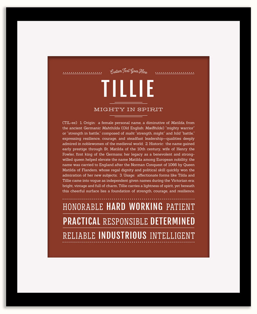 Tillie | Name Art Print
