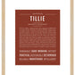Tillie | Name Art Print