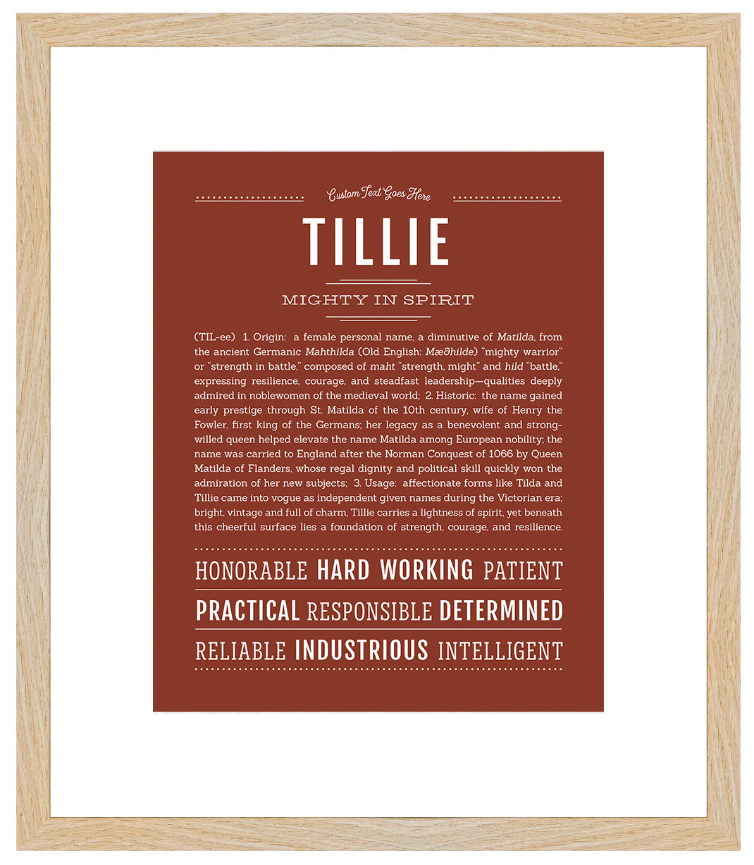Tillie | Name Art Print