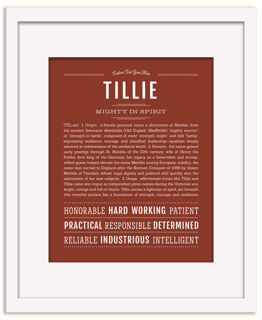Tillie | Name Art Print
