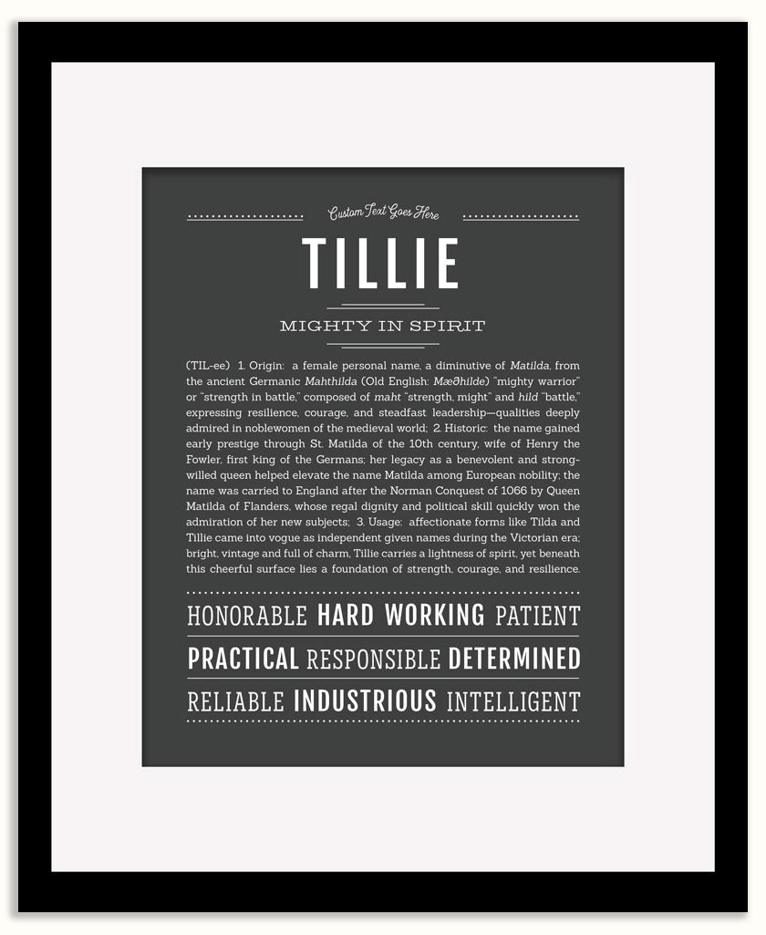 Tillie | Name Art Print